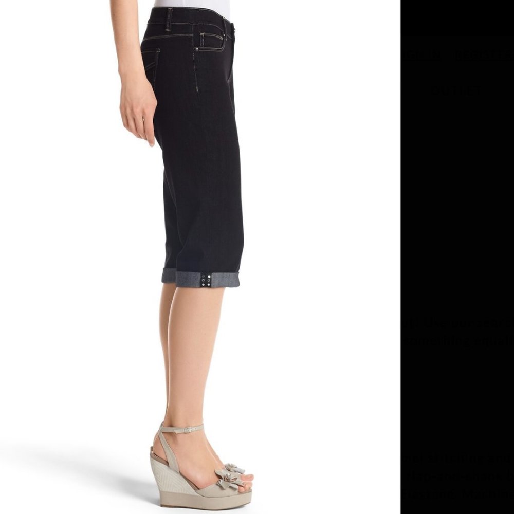 White House Black Market Noir Pedal Pusher Jeans 6 - Picture 10 of 11